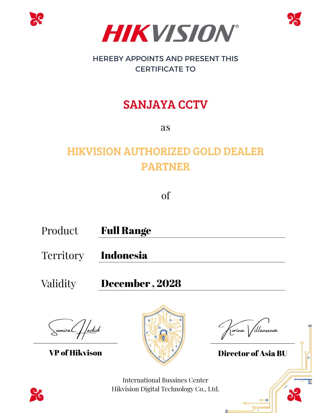 Sertifikat Hikvision