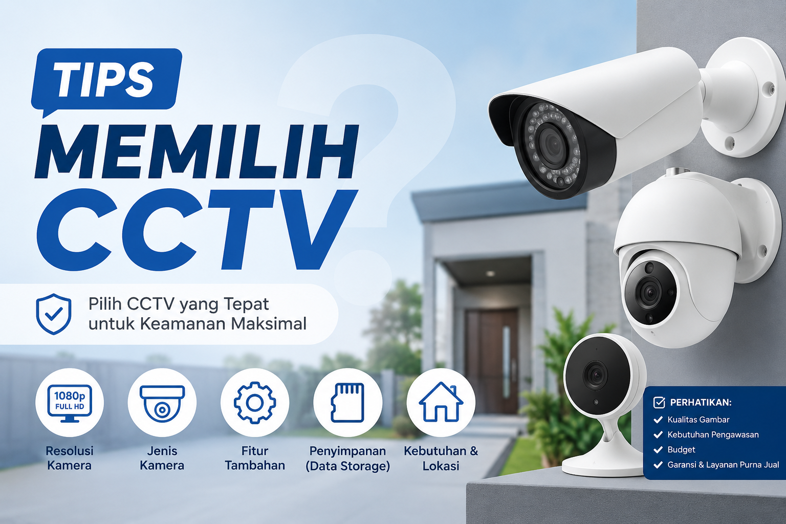Jangan Salah Pilih!!! Ini Dia 7 Tips Lengkap Membeli Kamera CCTV Pertama Anda